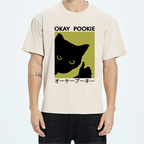 Okay Pookie Cat Washed T-Shirt