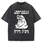 Reject Humanity Work Frog Washed T-Shirt