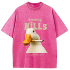 Goose Smoking Funny Meme  Washed T-Shirt