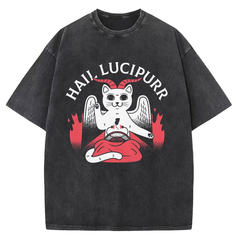 Hail Lucipurr Washed T-Shirt
