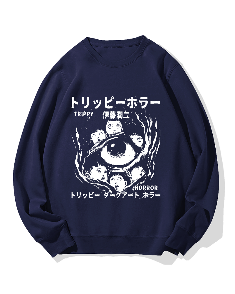 Trippy Horror Cotton Sweatshirt