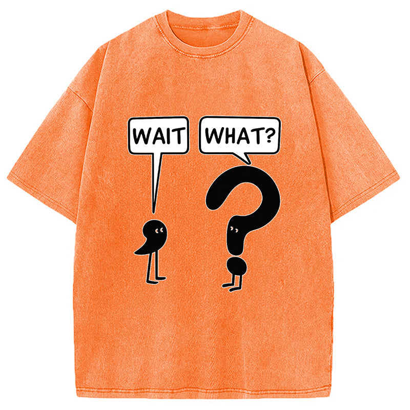 Wait, What? Washed T-Shirt