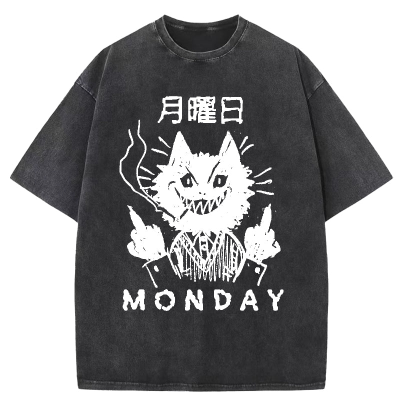 Hate Mondays Washed T-Shirt
