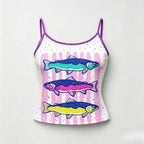 Fish Top & Elasticated Trousers Two-Piece Set