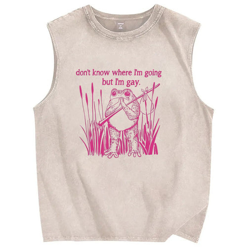 But I Am Gay Y2K Washed Tank Cherrykitten
