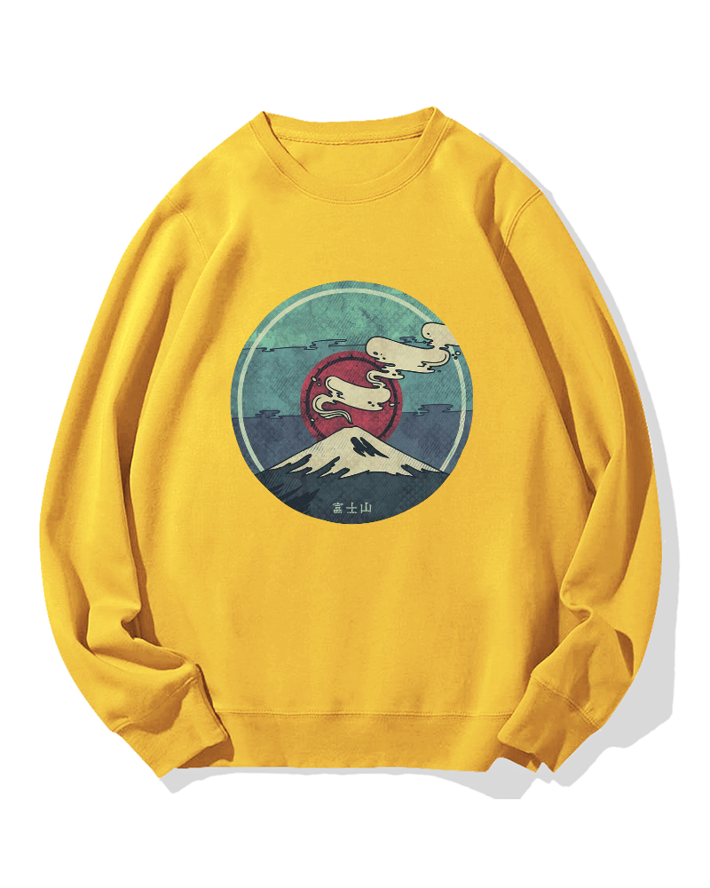 Fuji Mountain Cotton Sweatshirt