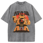Mecha Cat Washed T-Shirt