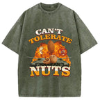 Can't Tolerate Nuts Washed T-Shirt