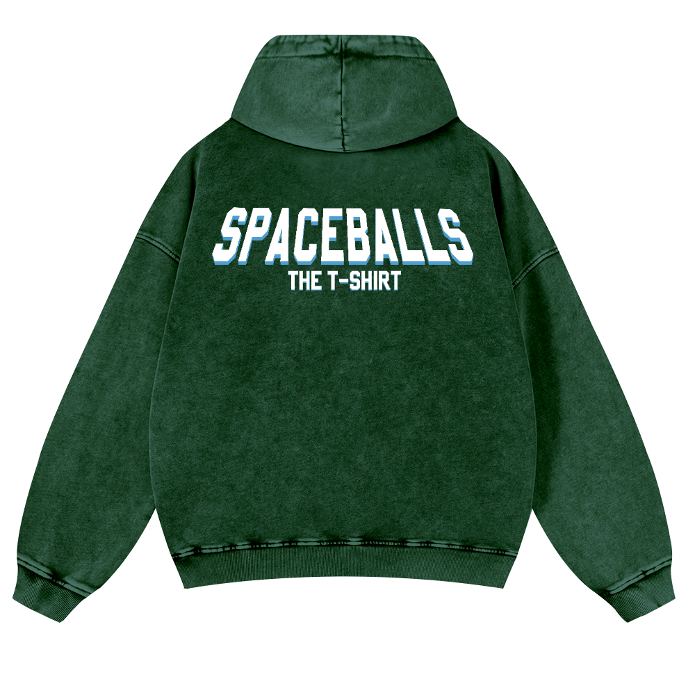 Spaceballs Vintage Washed Cotton Back Art Hoodie