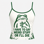 Funny Weird Frog Top & Elasticated Trousers Two-Piece Set
