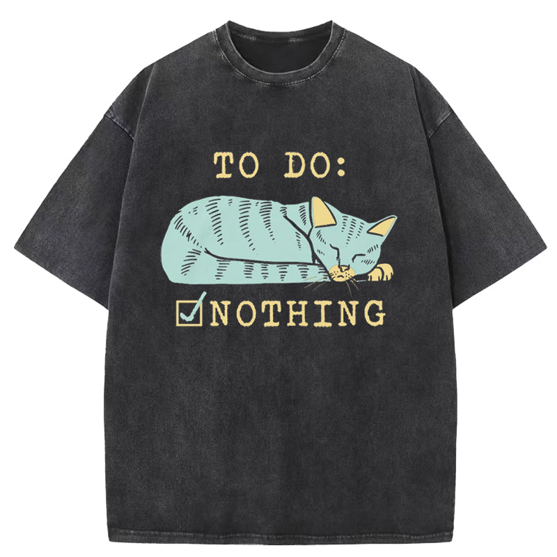 To Do Noting Washed T-Shirt