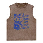 What’s More Punk Than The Public Library Unisex Washed Tank Top
