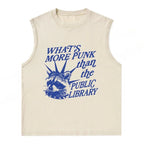 What’s More Punk Than The Public Library Unisex Washed Tank Top