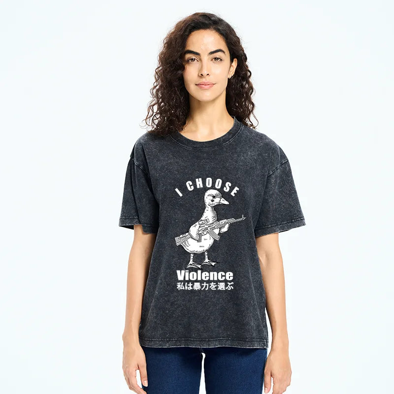 I Choose Violence Washed T-Shirt