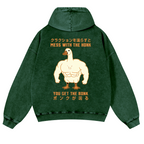 Duck Goose Vintage Washed Cotton Back Art Hoodie