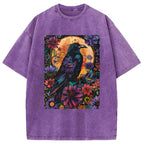 Mandala Crow Washed T-Shirt