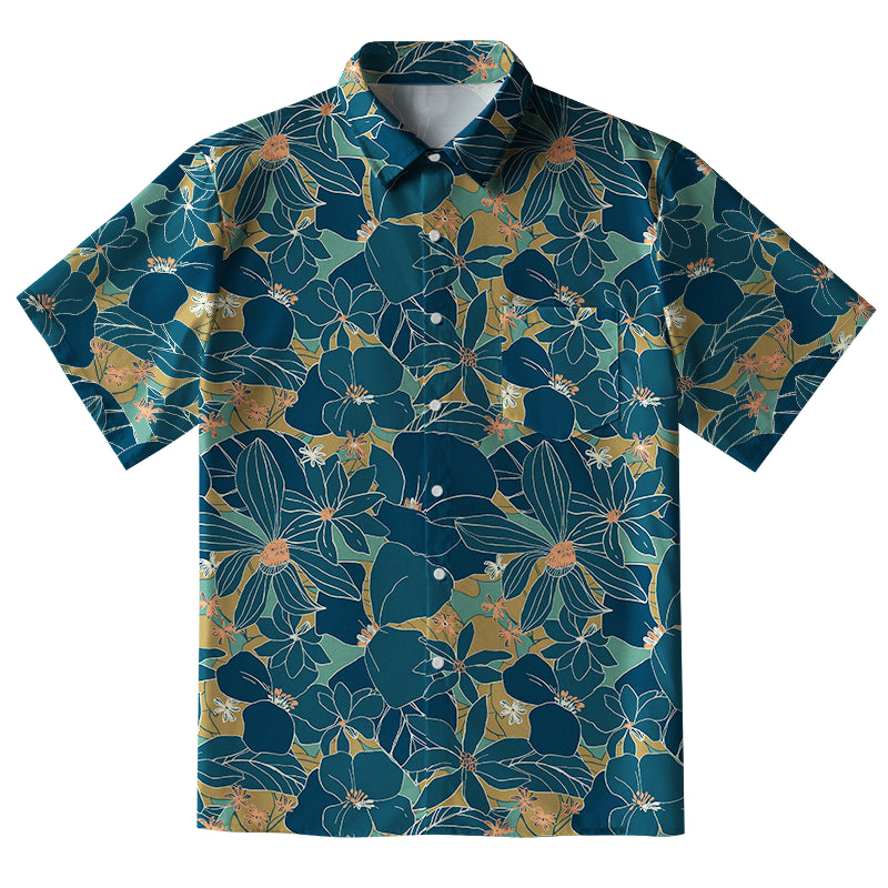 Blooming Flowers Button-up Shirt