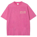 Polka Dot Fish Washed Vintage Short Sleeves T-Shirt