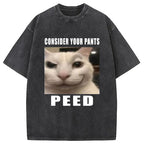 Consider Your Pants Peed Meme Washed T-Shirt