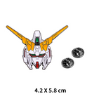 Japanese Anime Creative Mobile Suit Rx-78 Gundam Brooch Cartoon Unicorn Freedom Metal Badge Bag