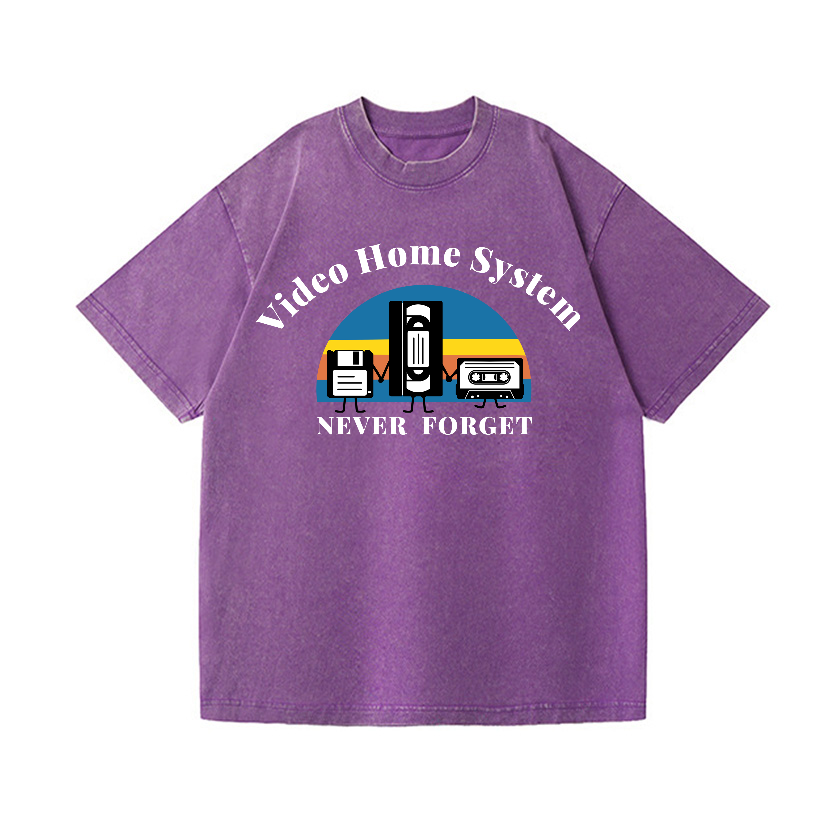 VHS Vintage Wash Japanese Design T-Shirt