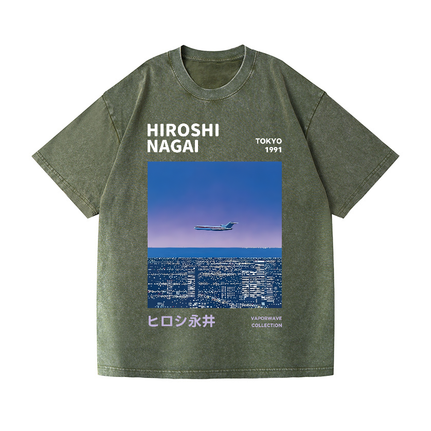Hiroshi Nagai Vintage Wash Japanese Design T-Shirt