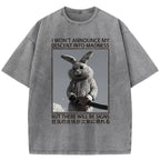 Rabbit Goes Into Madness Washed T-Shirt