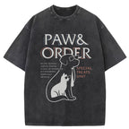 Paw & Order Washed T-Shirt