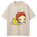 Red Hat Girl Washed T-Shirt