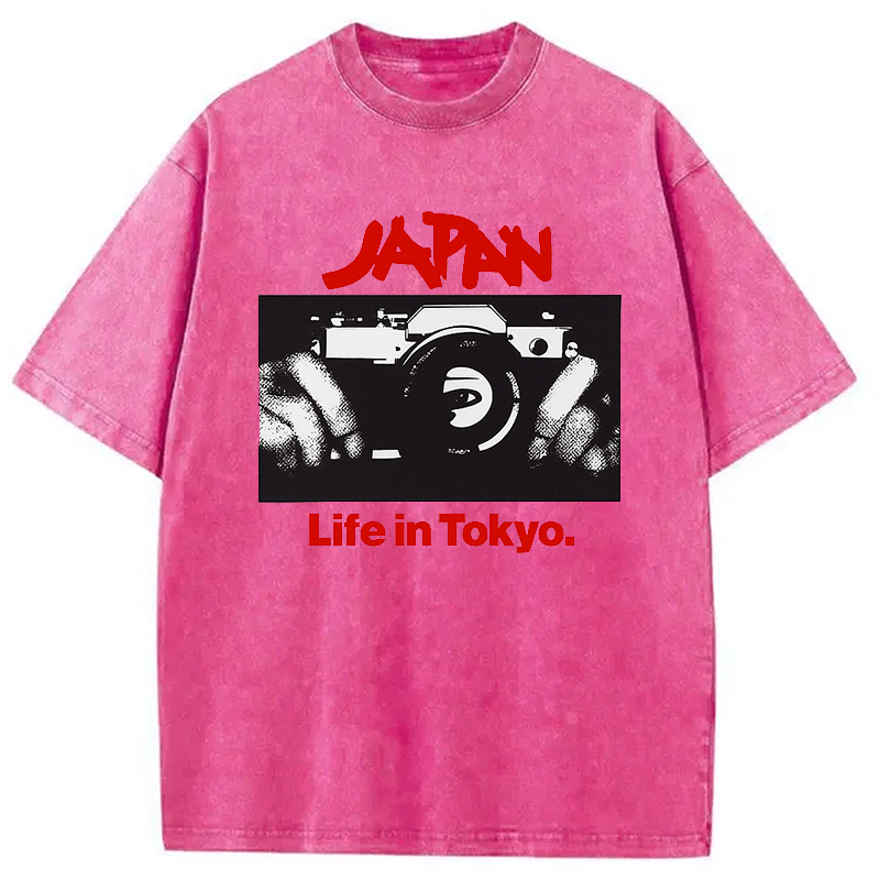Japan Life in Tokyo Sylvian Synth Washed T-Shirt