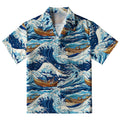 Nautical Adventure Wave Aloha Hawaiian Shirt