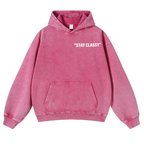 Stay Classy Bird Vintage Washed Cotton Back Art Hoodie