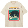 Professional Keyboard Cat Washed T-Shirt