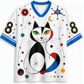 Jaws Miro Space Cat Graphic Jersey Shirts