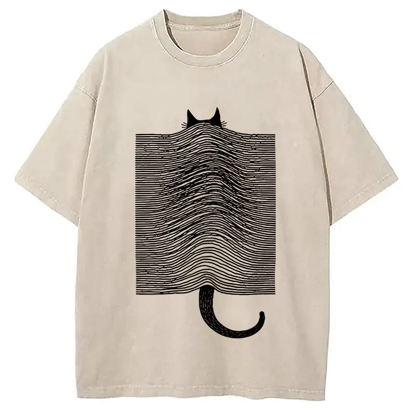 Cat Division Washed T-Shirt