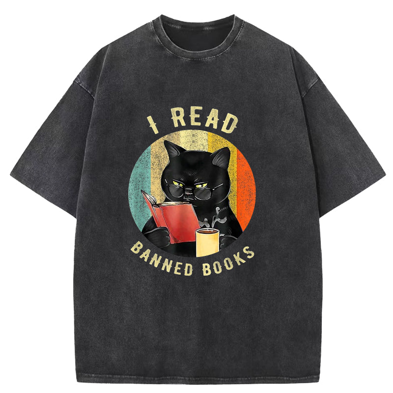 I Read Banned Books Washed T-Shirt