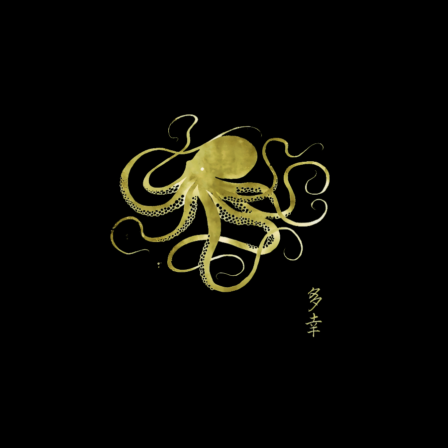 Japanese Octopus Geek Cotton Sweatshirt