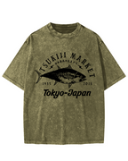 The Highest Quality Tuna in Japan Vintage Washed T-shirt