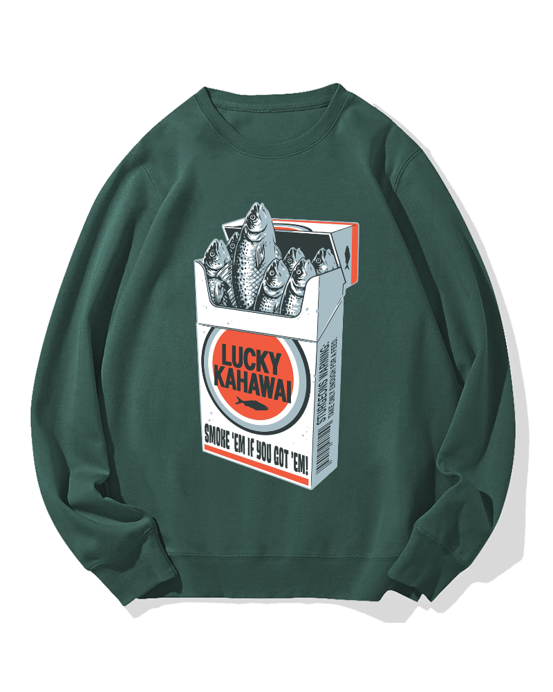 Fish cigarettes Cotton Sweatshirt