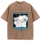 Cyberpunk Dark Fantasy Washed T-Shirt