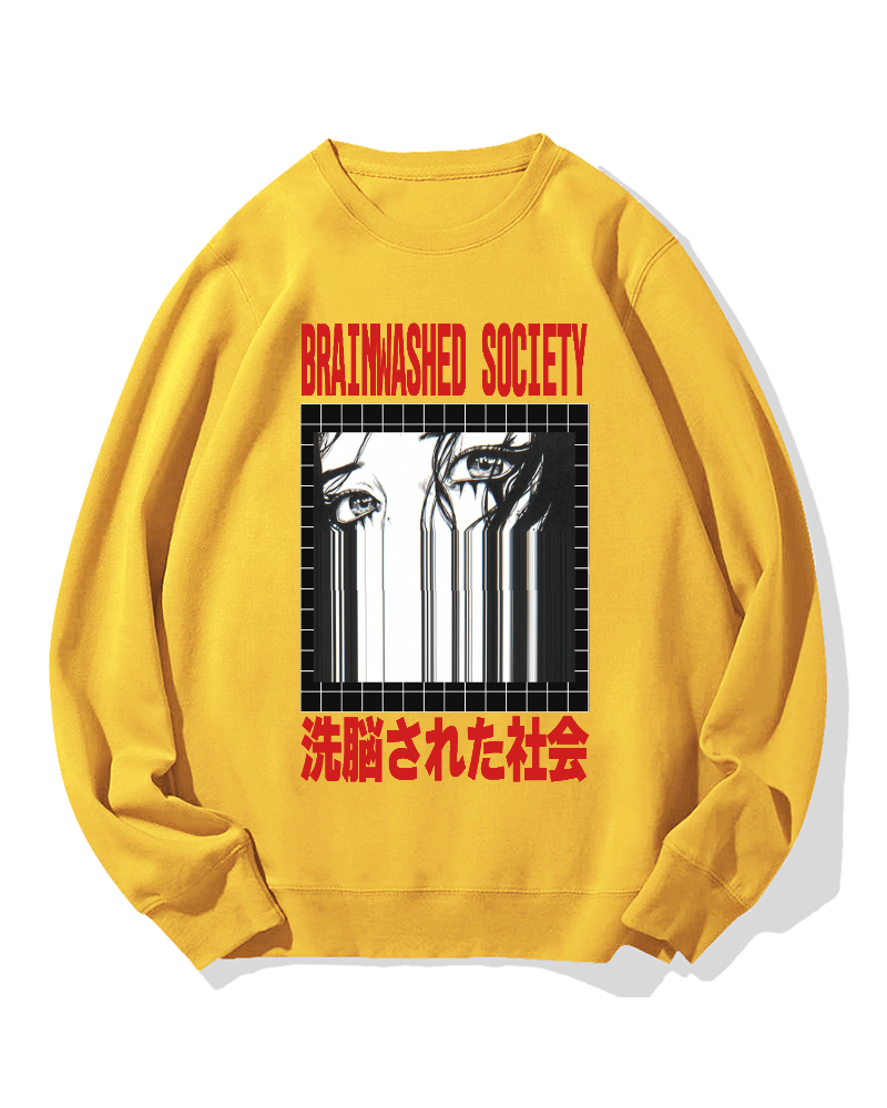 Brainwashed Society Cotton Sweatshirt