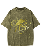 Japanese Octopus Vintage Washed T-shirt