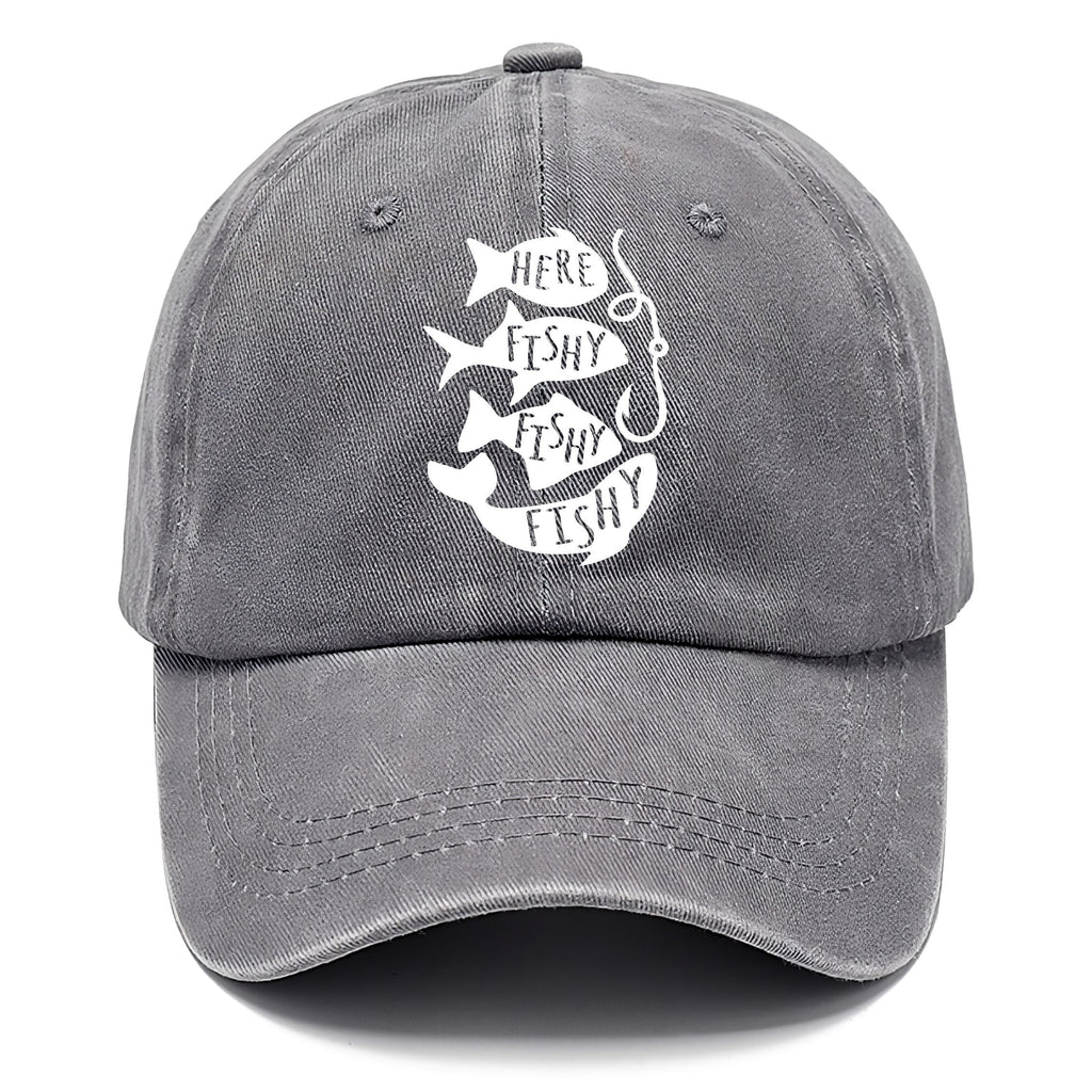 Here Fishy Fishy Fishy!! Washed Cap