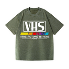 VHS 1976 Vintage Wash Japanese Design T-Shirt