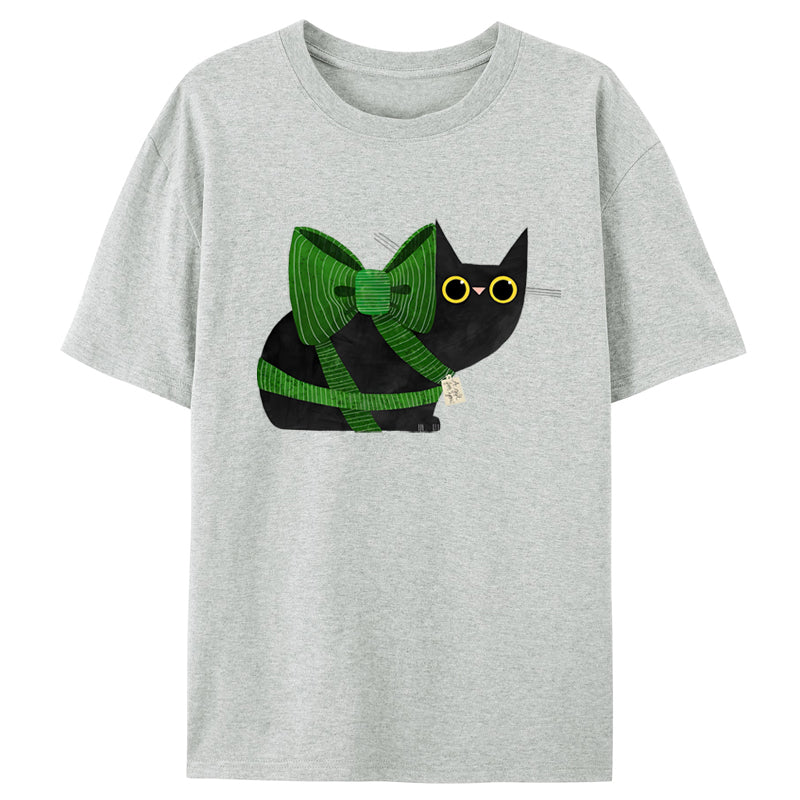 Black Cat And Bow Classic T-Shirt