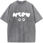 Unisex Just Meow Vintage Washed T-Shirt