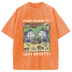 Possums Eating Spaghetti Washed T-Shirt