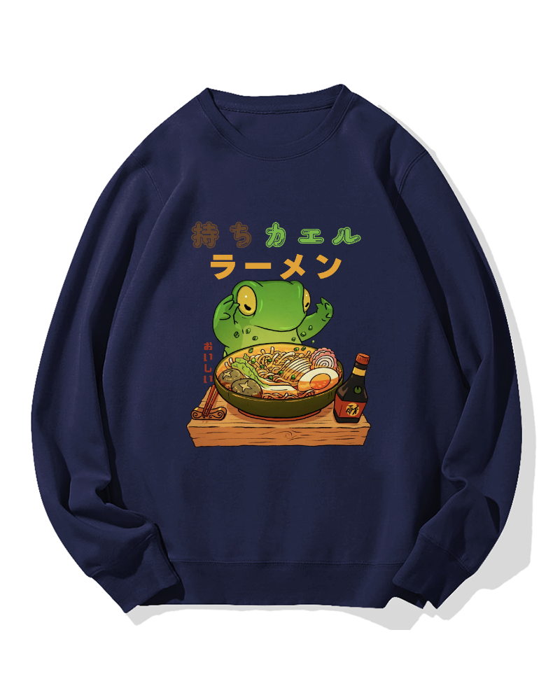 Frog Ramen Cotton Sweatshirt