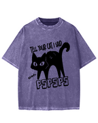 Attract Cats Vintage Washed T-shirt