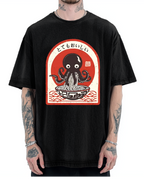 Ramen Lover Octopus Cotton casual T-shirt